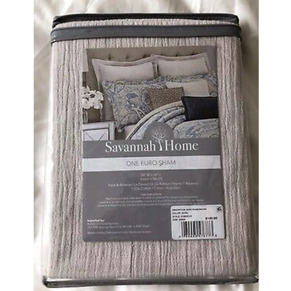 NIP Savannah Home Sakura Euro Sham 26x26” - Picture 3 of 3